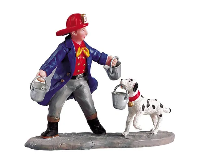 lemax-firemen-s-friend-feuerwehr-miniaturfigur-f-r-weihnachtsdorf image 1