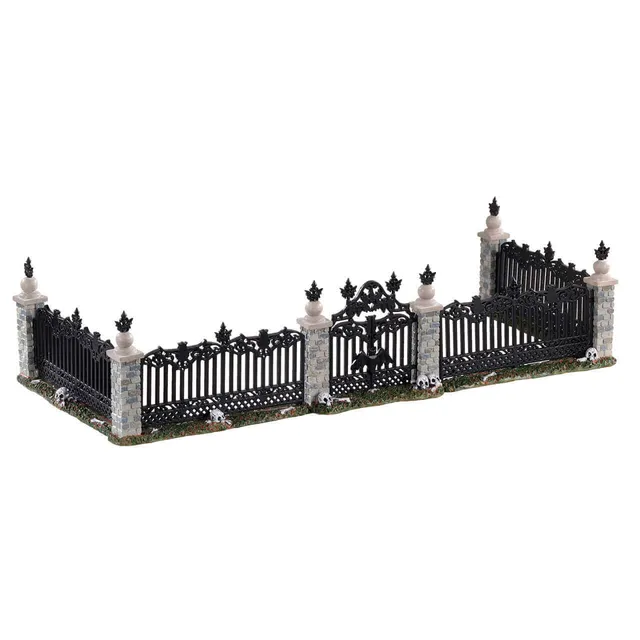 lemax-bat-fence-gate-spooky-town-zauntor image 1