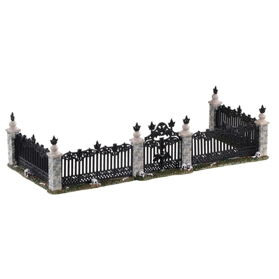 lemax-bat-fence-gate-spooky-town-zauntor image 1
