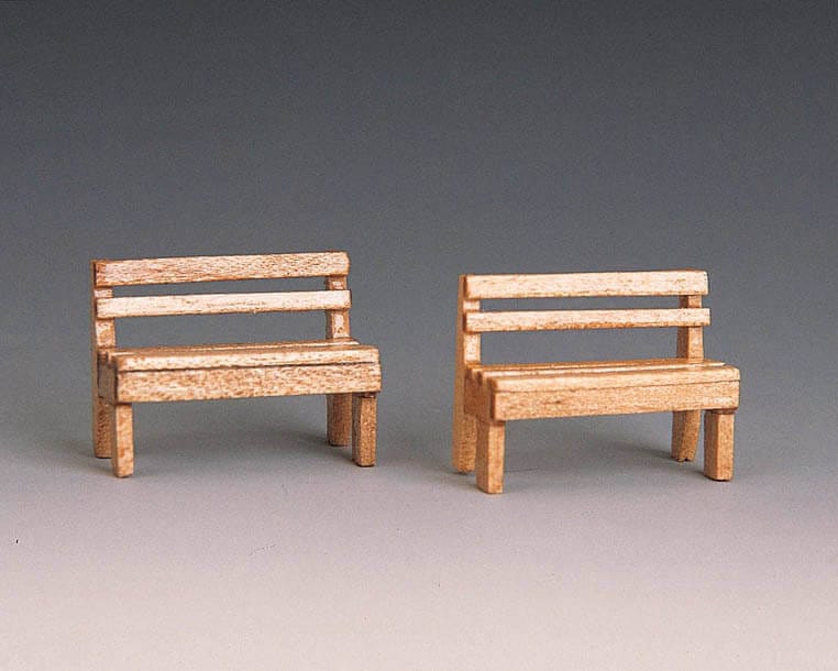 lemax-wooden-park-bench-miniatur-parkbank image 1