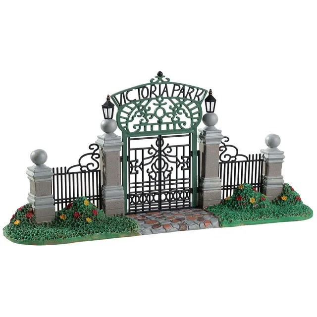lemax-victoria-park-gateway-miniatur-parktor-f-r-weihnachtsdorf image 1