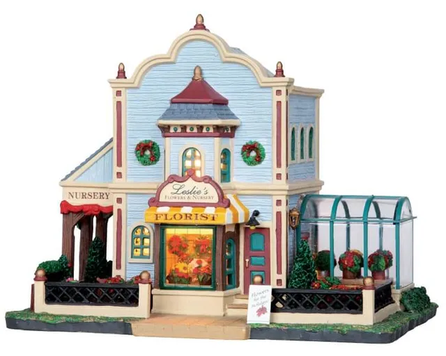 lemax-leslie-s-flowers-nursery-miniatur-blumenladen image 1