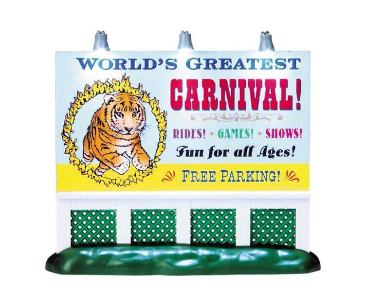 lemax-carnival-billboard-miniatur-reklametafel image 1