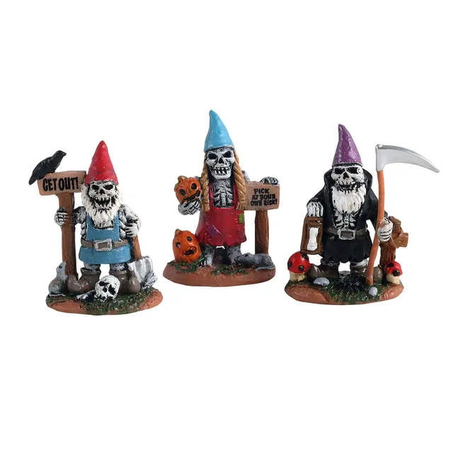 lemax-skeleton-garden-gnomes-3er-figurenset-spooky-town image 1