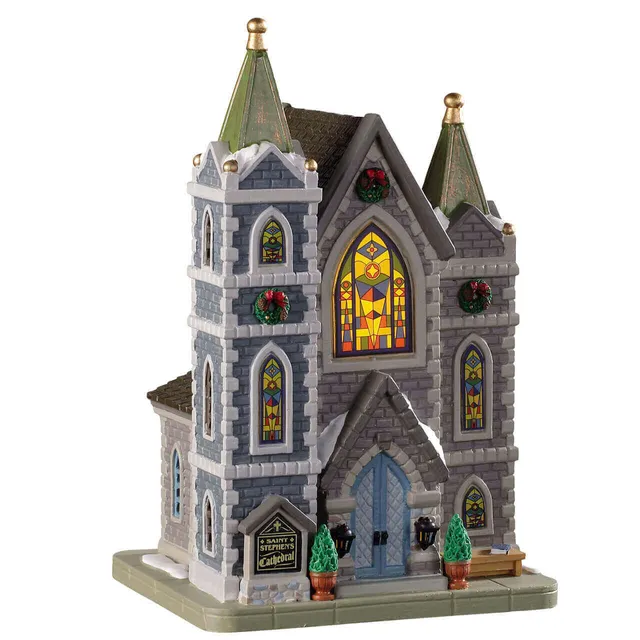 lemax-st-stephen-s-cathedral-beleuchtete-miniatur-kathedrale image 1