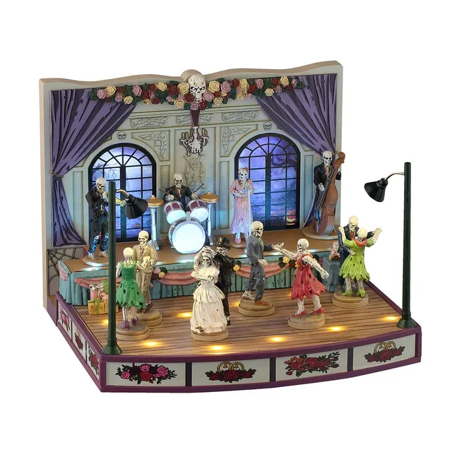 lemax-wedding-party-skelett-szene-spooky-town image 1