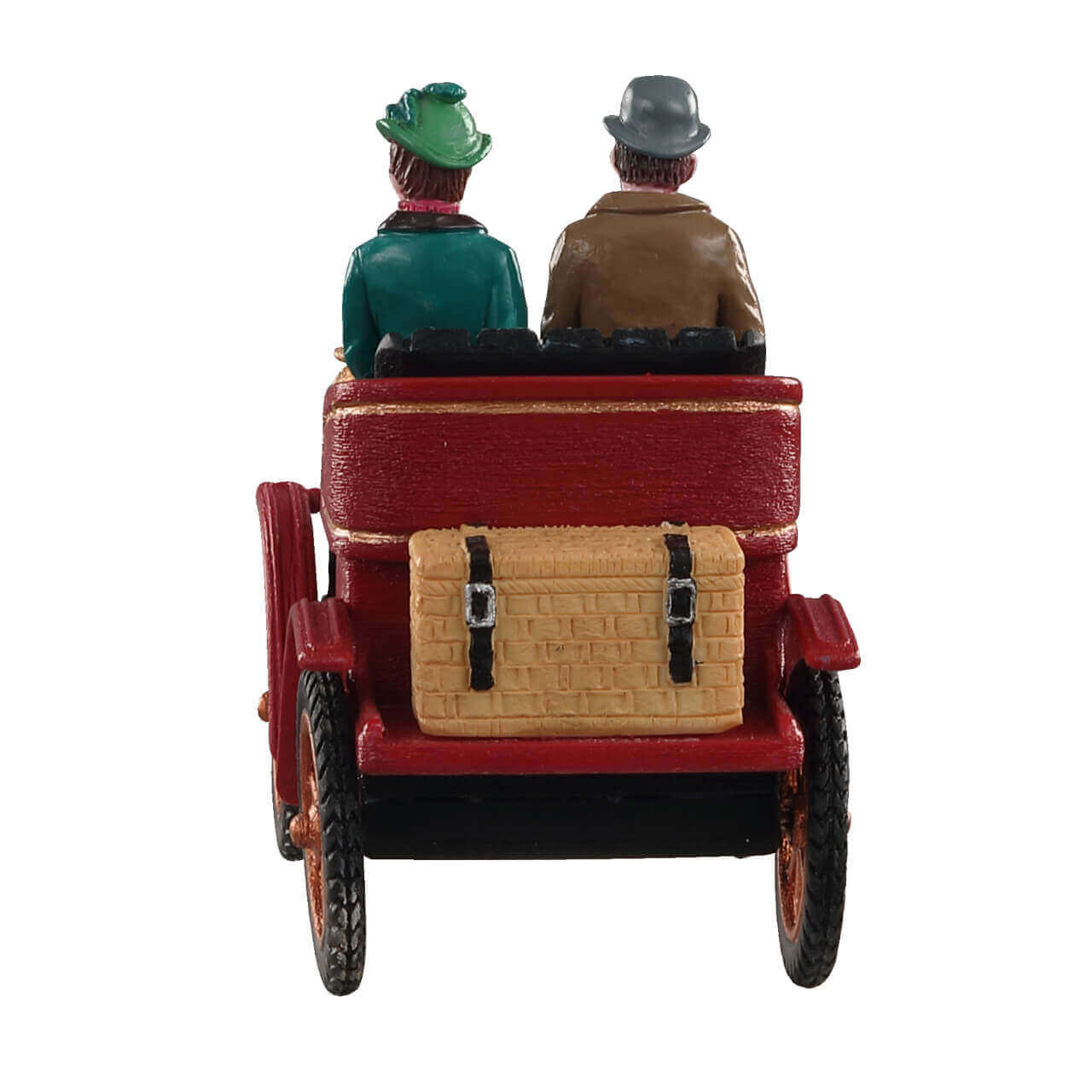 lemax-first-car-in-town-miniatur-figur-caddington-vintage-auto-paar image 4