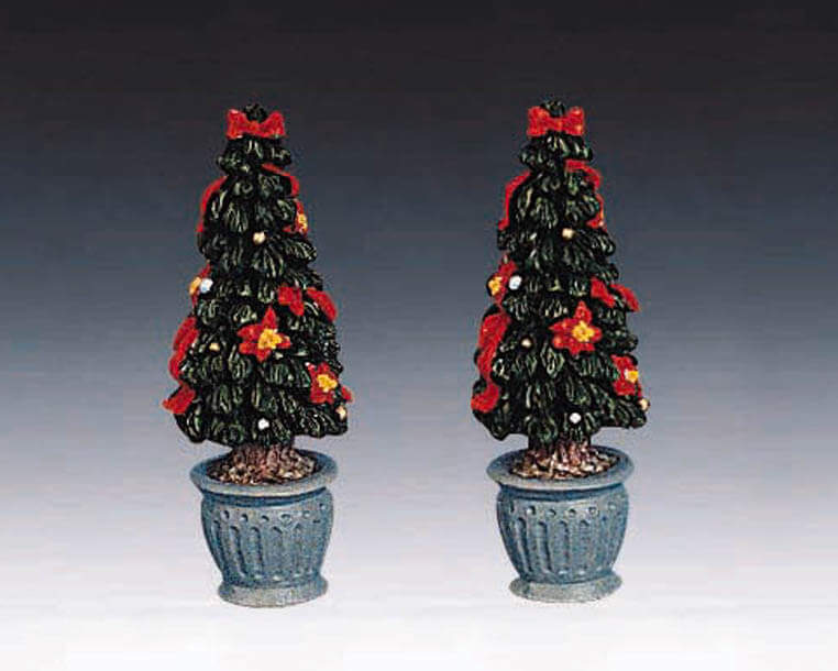 lemax-x-mas-tree-w-poinsettias-mini-weihnachtsbaum image 1