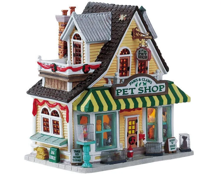 lemax-paws-claws-pet-shop-miniatur-tierladen image 1