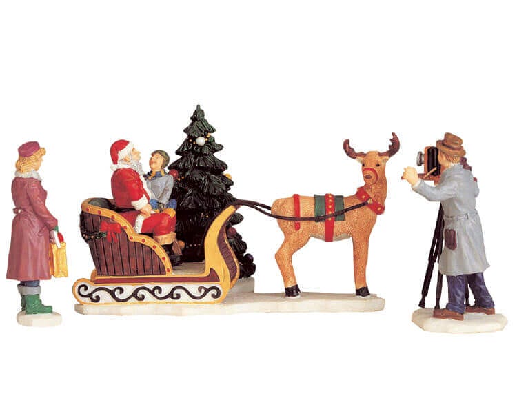lemax-santa-s-sleigh-weihnachts-miniatur-schlitten image 1