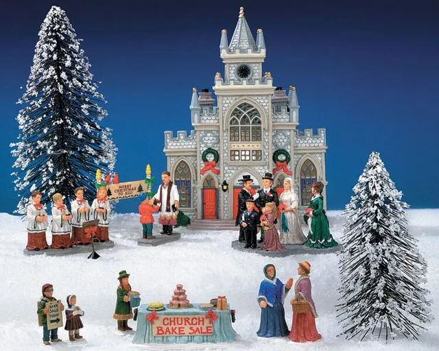 lemax-12-pc-st-nicholas-church-kit-kirchen-bausatz image 1