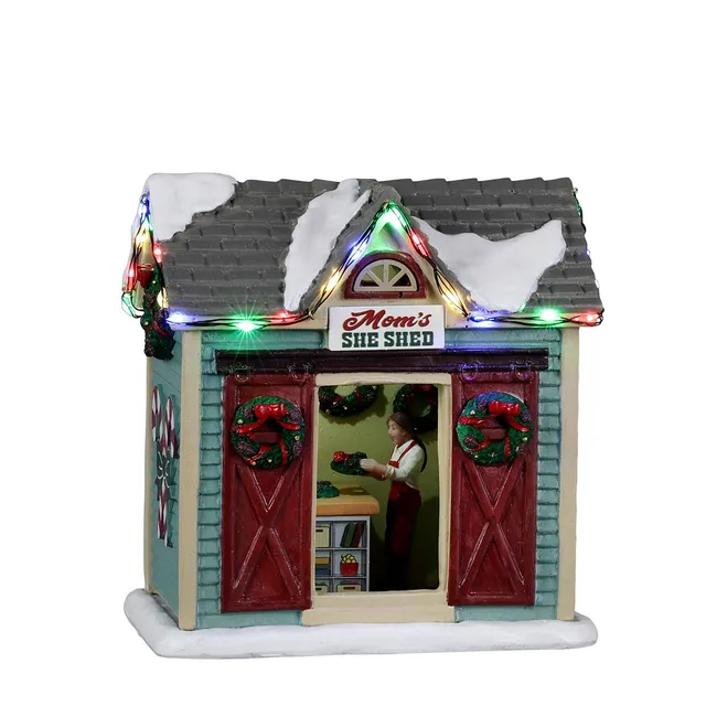 lemax-mom-s-she-shed-harvest-crossing-miniaturhaus image 1