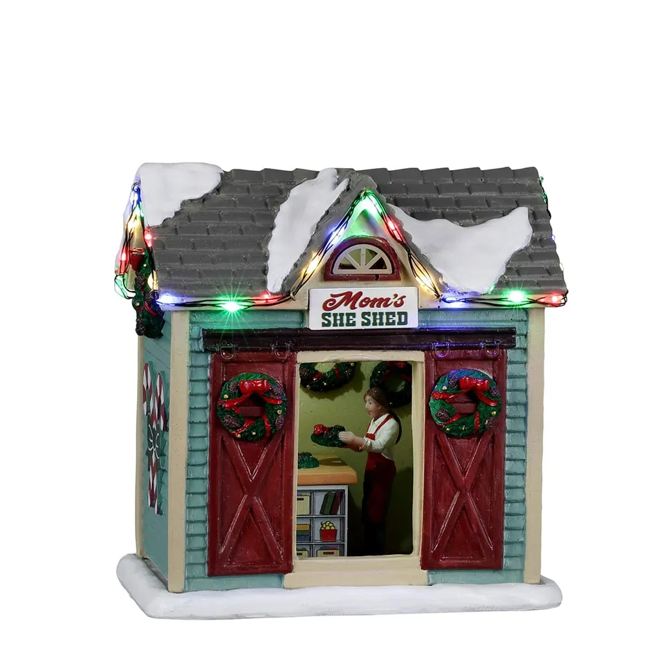 lemax-mom-s-she-shed-harvest-crossing-miniaturhaus image 1