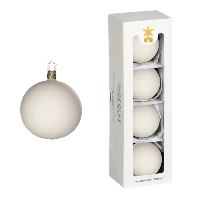 inge-glas-christbaumkugel-creme-samt-6-cm-glas image 1