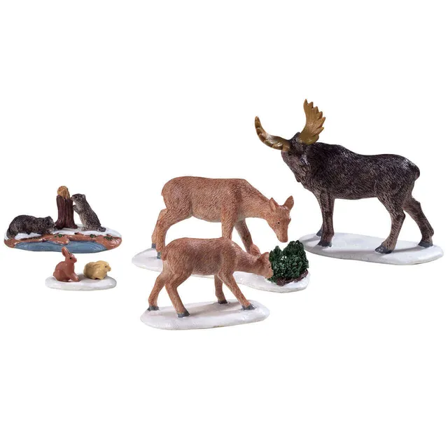 lemax-wild-animals-miniatur-tierset-f-r-weihnachtsdorf-diorama image 1