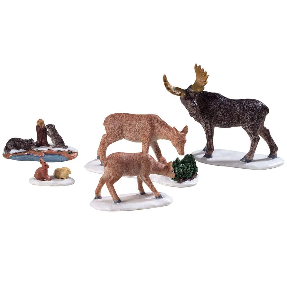 lemax-wild-animals-miniatur-tierset-f-r-weihnachtsdorf-diorama image 1