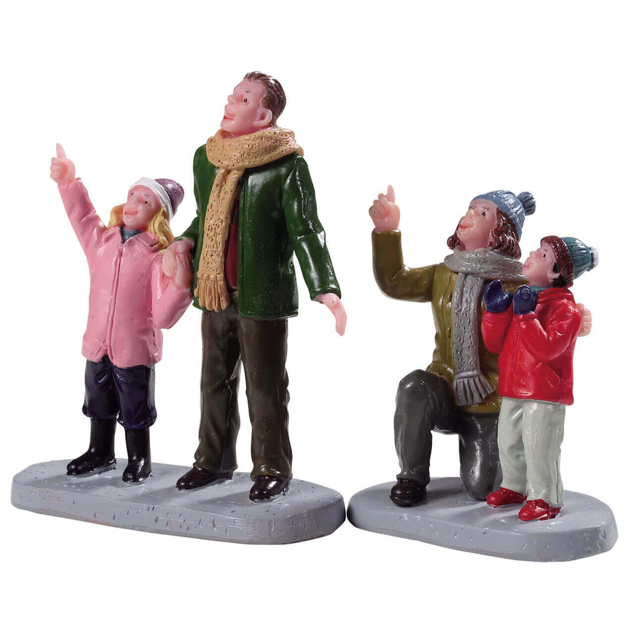 lemax-people-admiring-fireworks-miniatur-zuschauer-figuren-set image 1