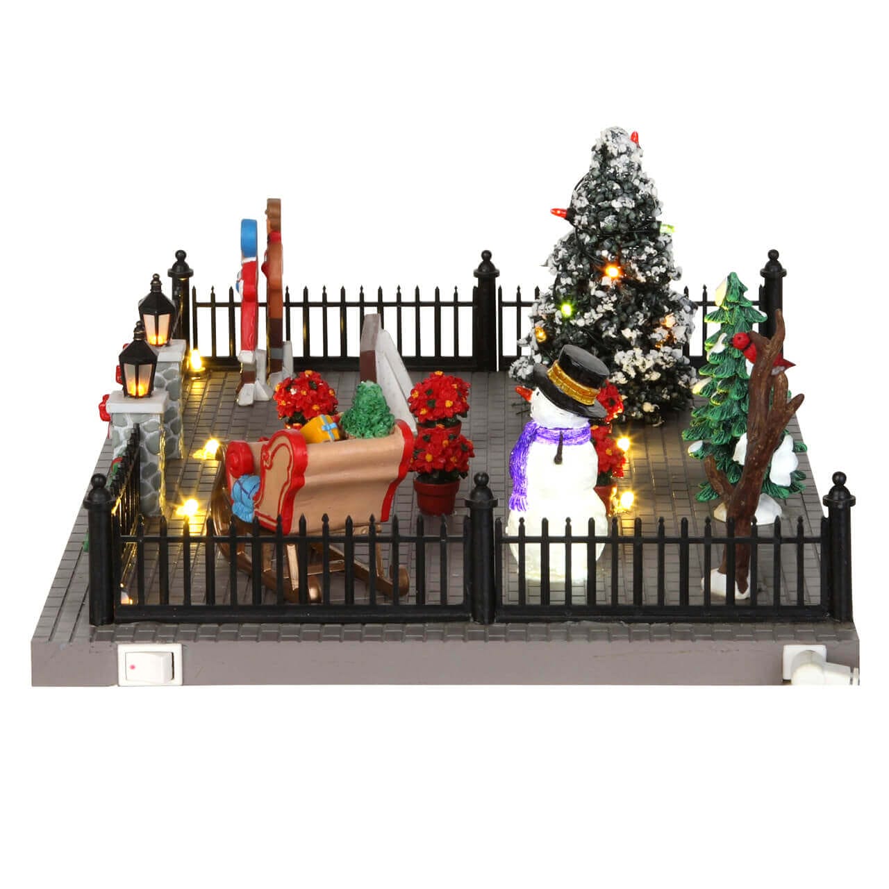 lemax-decorated-victorian-front-yard-miniatur-szene image 3