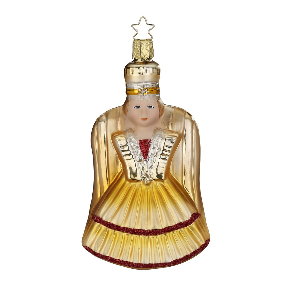 inge-glas-rauschgoldengel-christbaumkugel-engel-13-cm-gold image 1