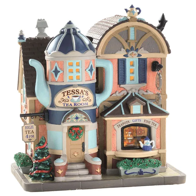 lemax-tessas-tea-room-beleuchtetes-miniaturhaus image 1