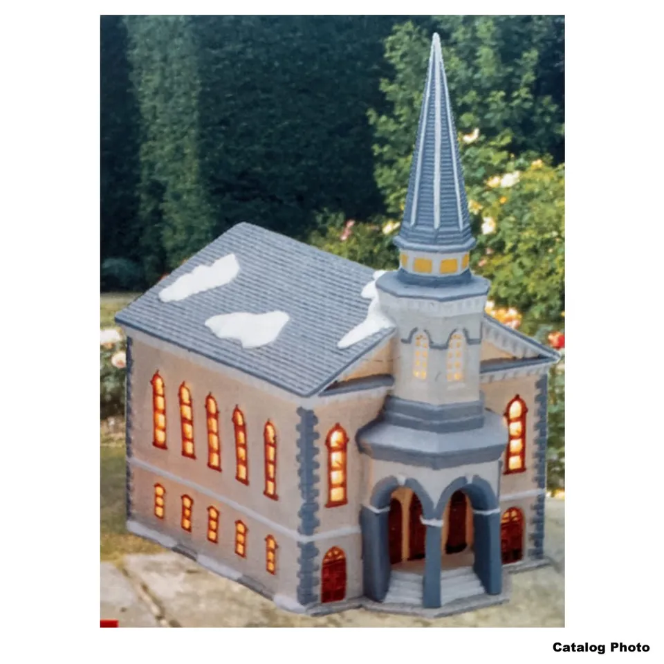 lemax-st-john-s-church-weihnachtsdorf-kirche image 1