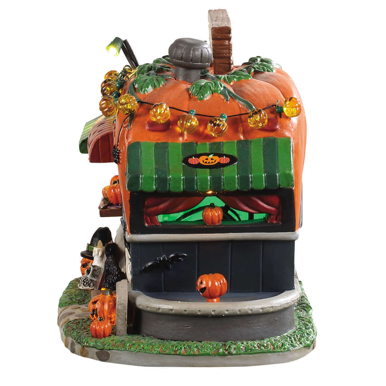 lemax-pick-me-pumpkin-wagon-spooky-town-k-rbis-anh-nger-beleuchtet image 2