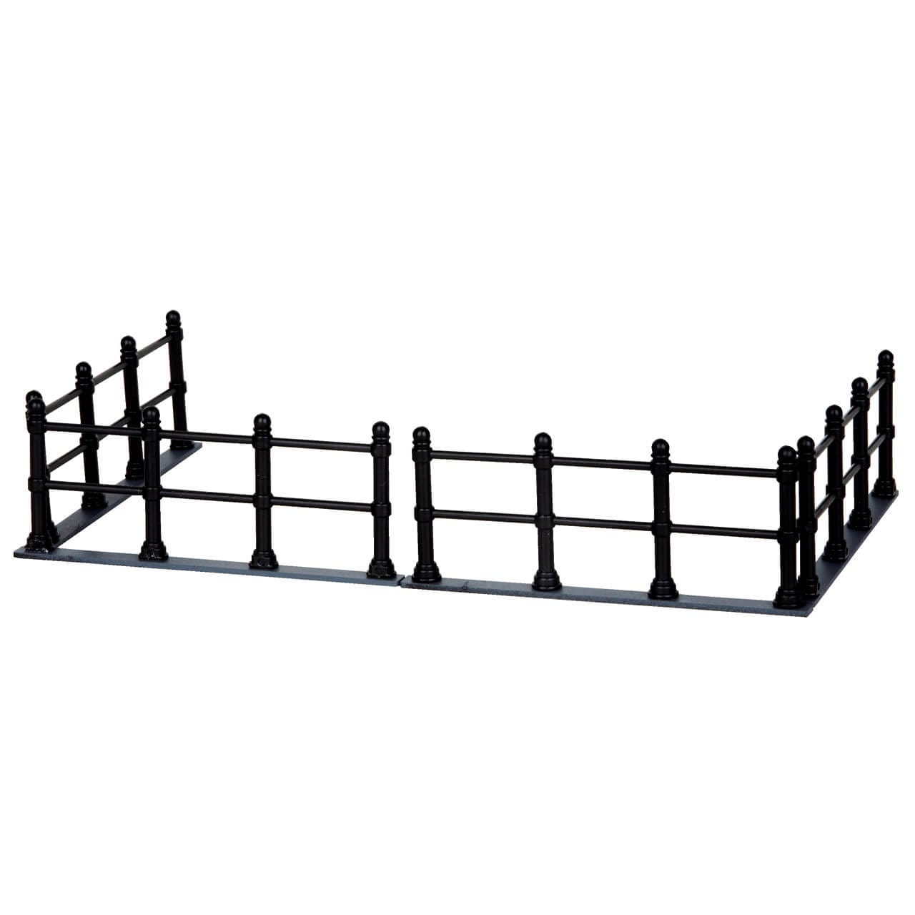 lemax-canal-fence-set-of-4-weihnachtsdorf-zaun-zubeh-r image 1