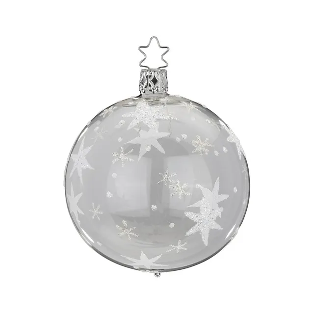 inge-glas-sternenhimmel-christbaumkugel-glasklar-8-cm image 1