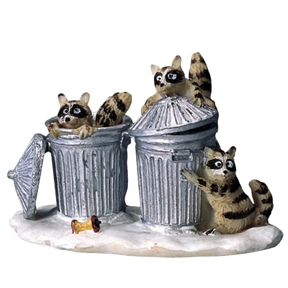 lemax-trash-bandits-miniatur-figuren-waschb-ren image 1