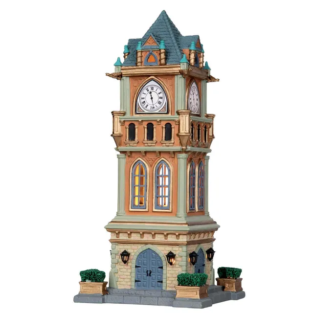 lemax-municipal-clock-tower-uhrturm-caddington image 1