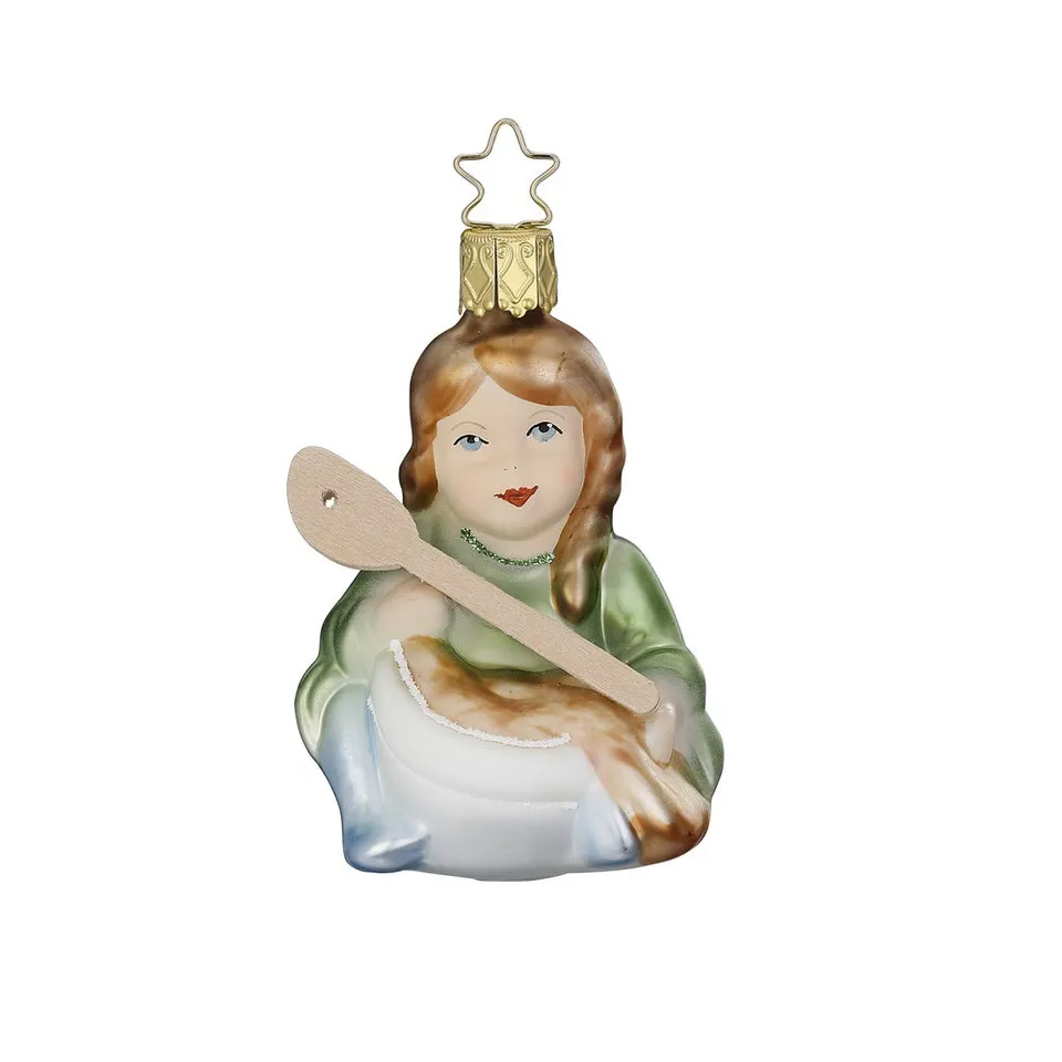 inge-glas-backfreude-christbaumschmuck-figur-mit-schnee-8-cm image 1