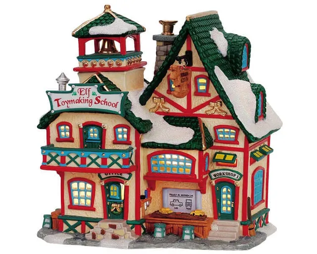 lemax-elf-toymaking-school-dorfgeb-ude image 1