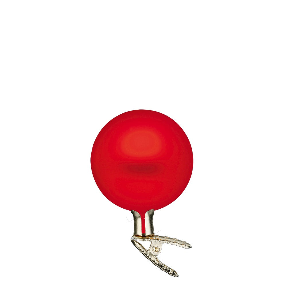 inge-glas-kugeln-auf-clip-rot-matt-christbaumkugel-8-cm image 1