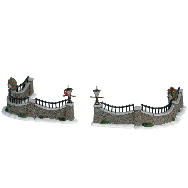 lemax-stone-wall-set-of-6-6-teiliges-steinmauer-set-f-r-weihnachtsd-rfer image 1