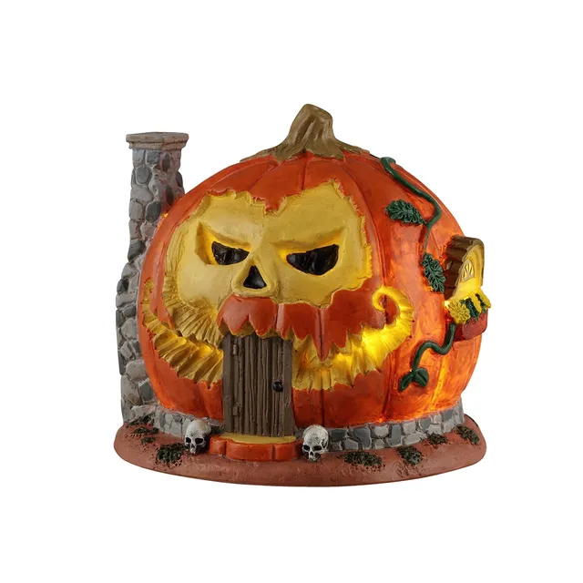 lemax-spooky-town-pumpkin-skull-house-spukhaus image 1