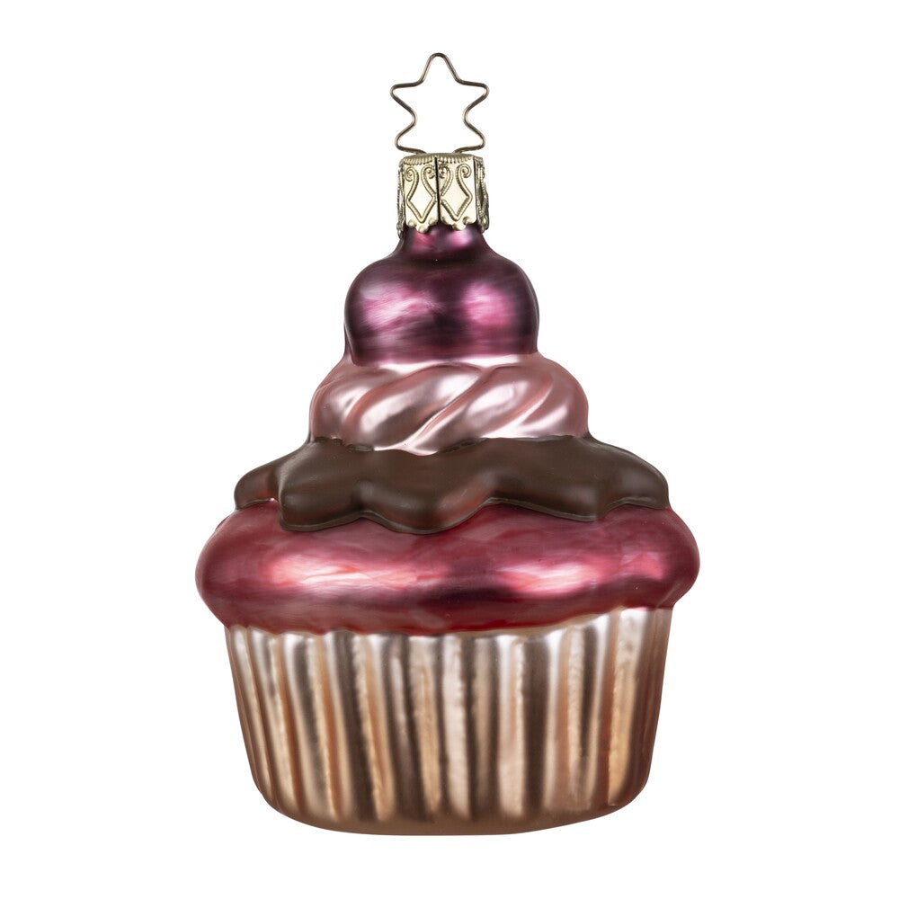 inge-glas-beeren-schoko-cupcake-8-5-cm-rosa-christbaumschmuck-mit-aufh-nger image 1