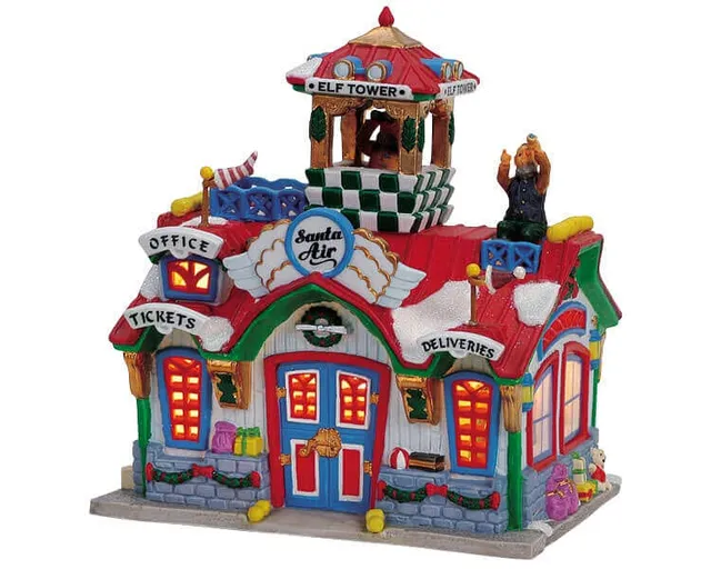 lemax-santa-air-weihnachtsdorf-szene image 1