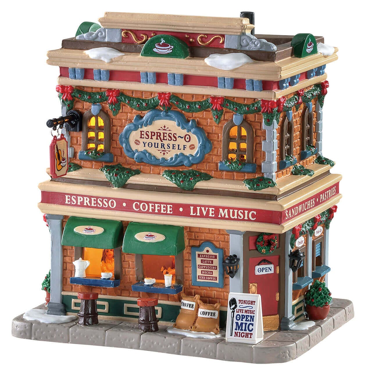 lemax-espresso-yourself-miniatur-caf-beleuchtet image 1