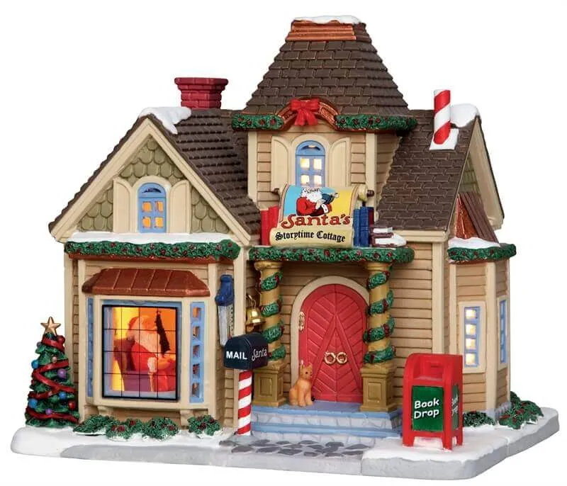 lemax-santa-s-storytime-cottage-beleuchtetes-weihnachtshaus image 1