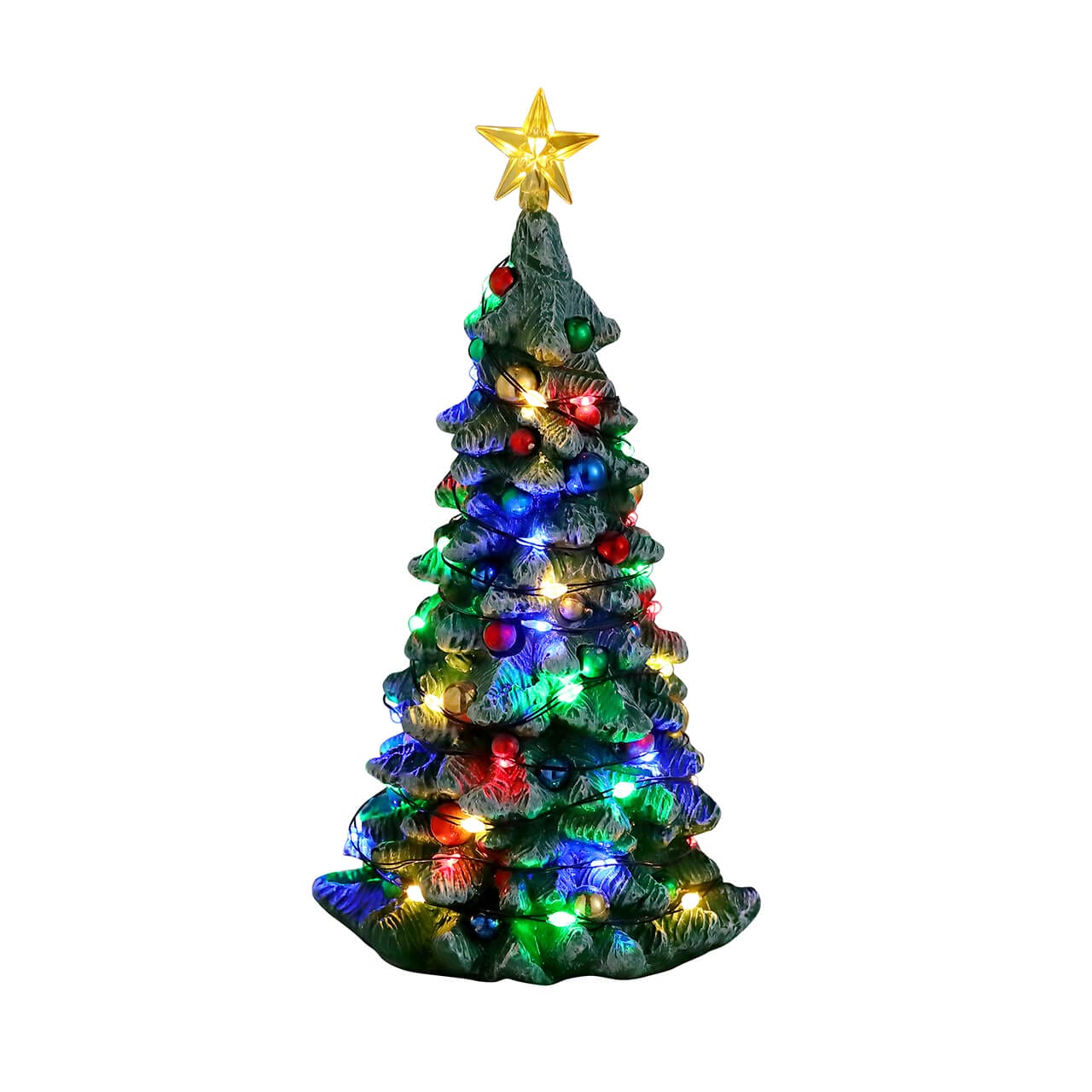 lemax-snowy-christmas-tree-beleuchteter-dorf-weihnachtsbaum image 5