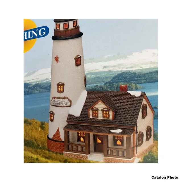 lemax-white-cliff-lighthouse-miniatur-leuchtturm-f-r-weihnachtsd-rfer-sammelwelt image 1