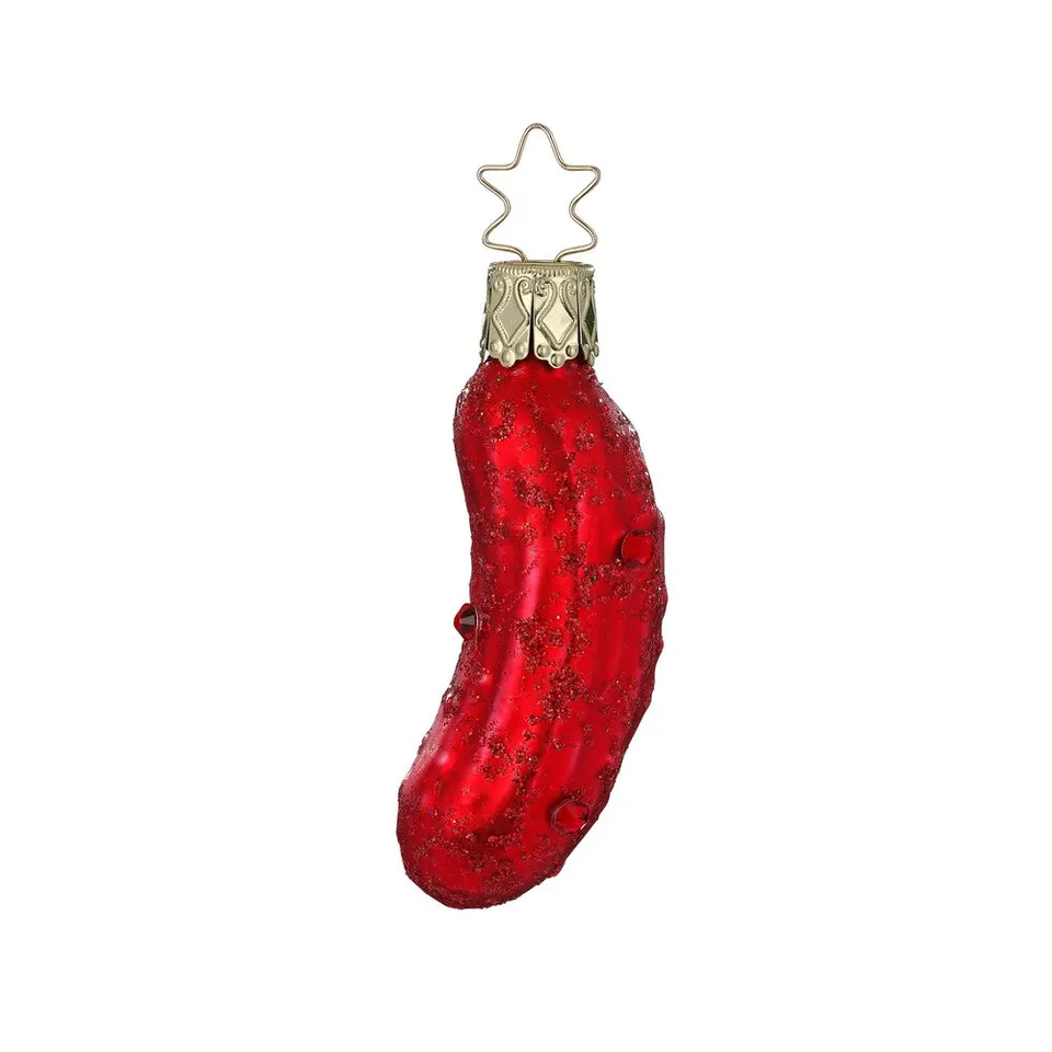 inge-glas-fancy-pickle-gurke-rot-7-cm image 1