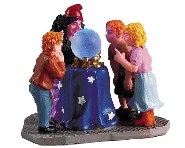 lemax-psychic-spooky-town-miniaturfigur-wahrsagerin-f-r-halloween-dorf image 1