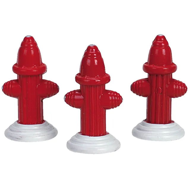 lemax-metal-fire-hydrant-figuren-set-3-teilig-miniatur image 1