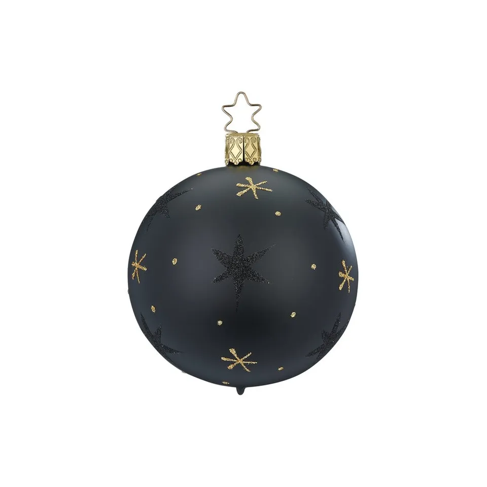 inge-glas-sternenhimmel-christbaumkugel-6-cm-schwarz image 1