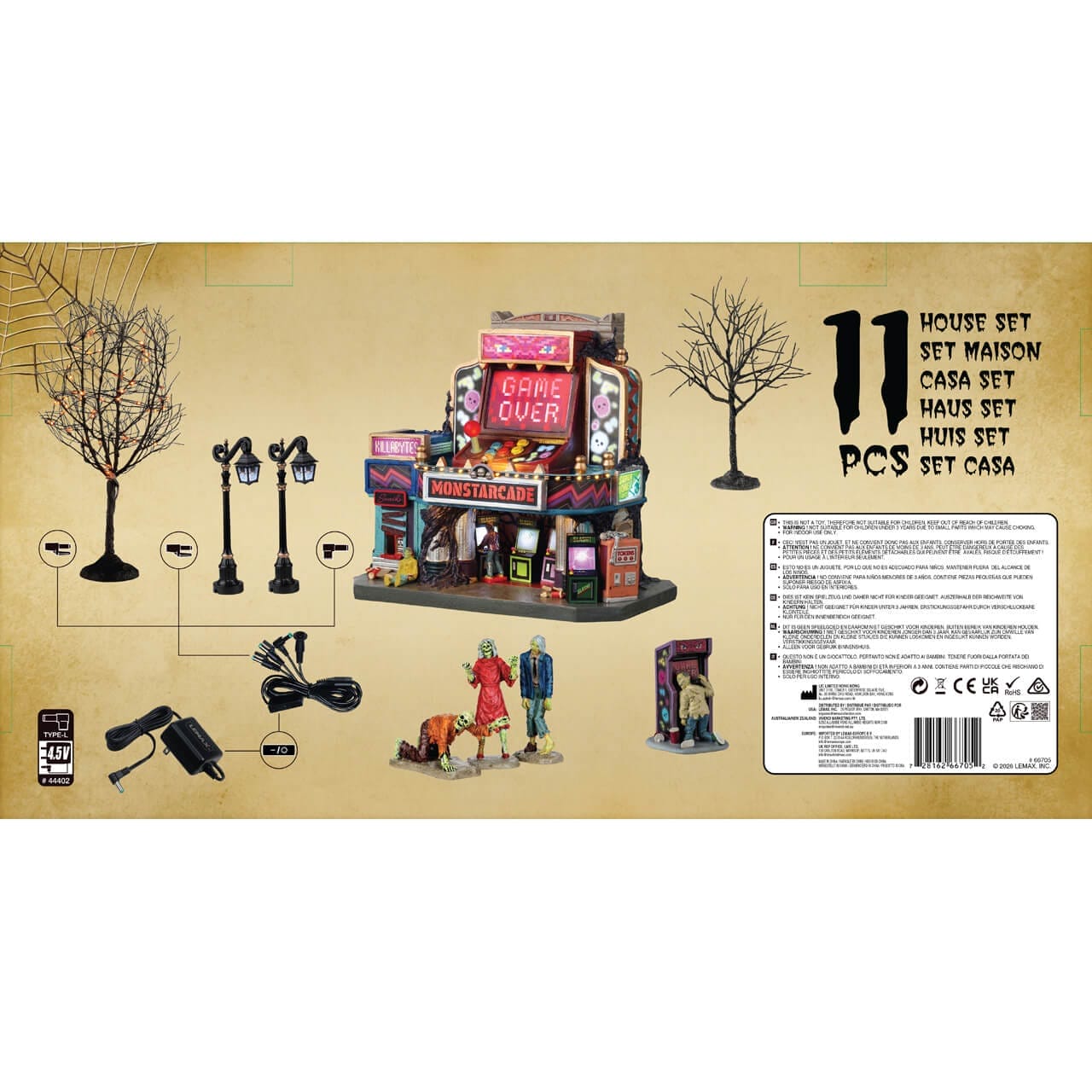 lemax-monstarcade-set-spooky-town-spielhalle-beleuchtet image 3