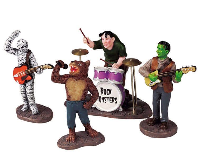 lemax-rock-monsters-spooky-town-grusel-figuren-set image 1