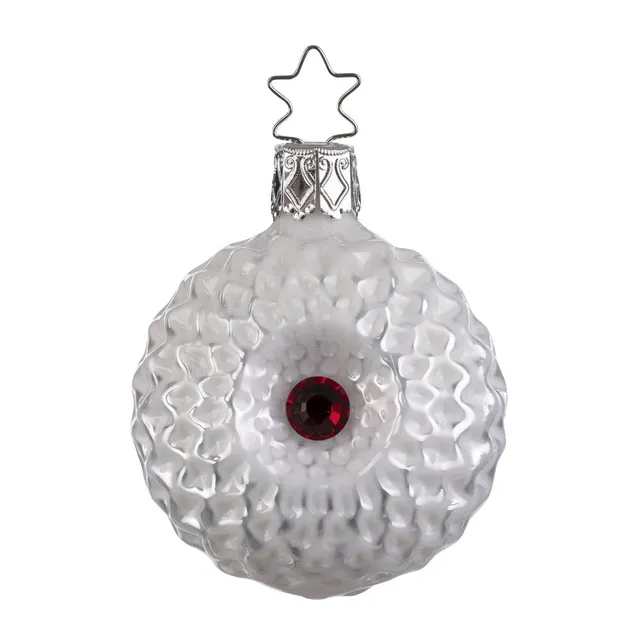 inge-glas-schneeornament-christbaumkugel-6-cm-wei image 1