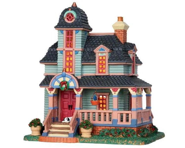 lemax-whitley-residence-beleuchtetes-wohnhaus-f-rs-weihnachtsdorf image 1