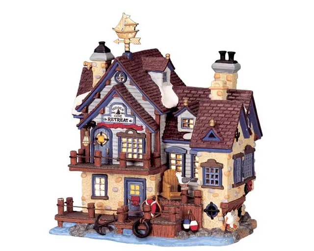 lemax-hidden-cove-seaside-retreat-miniaturhaus image 1